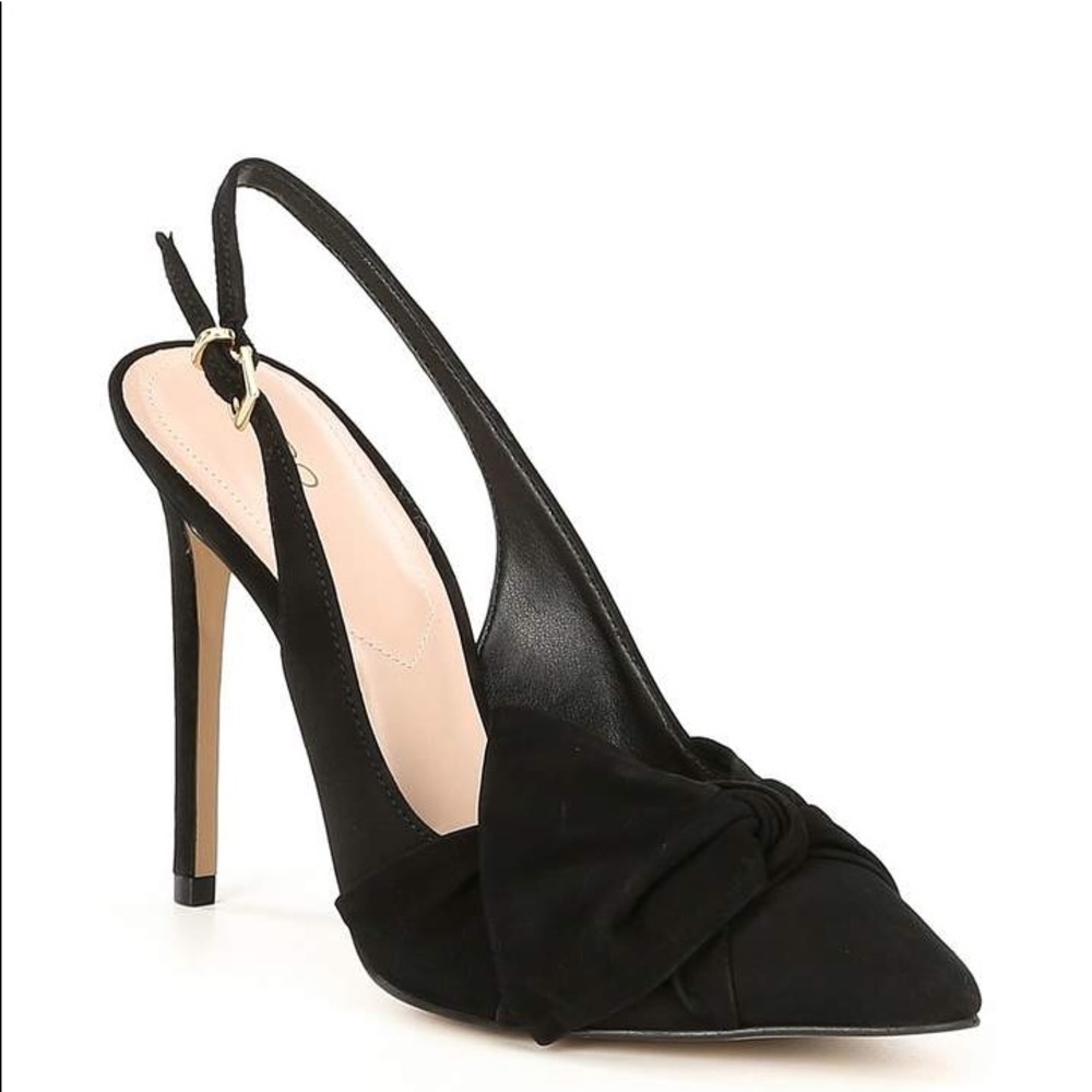 ALDO SEPARATION BLACK SUEDE HEELS 39